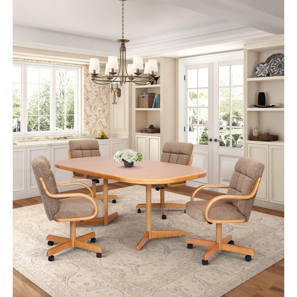 Table chairs sales with wheels